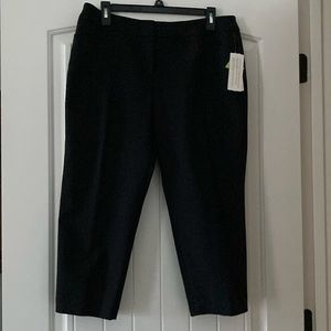 NWT black crop pants in 12P